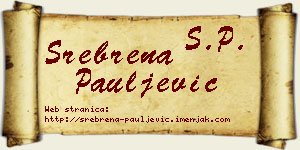 Srebrena Pauljević vizit kartica